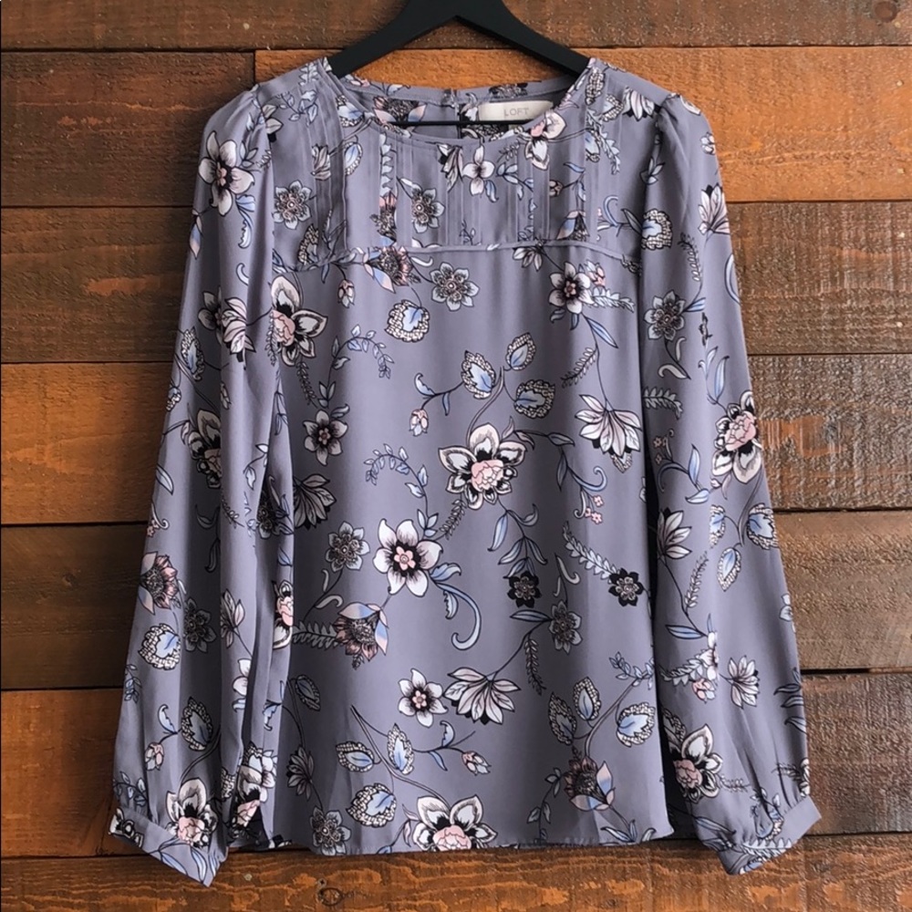 Loft floral blouse
